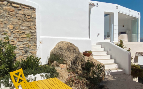 Steps to open plan kitchen / living / dining area